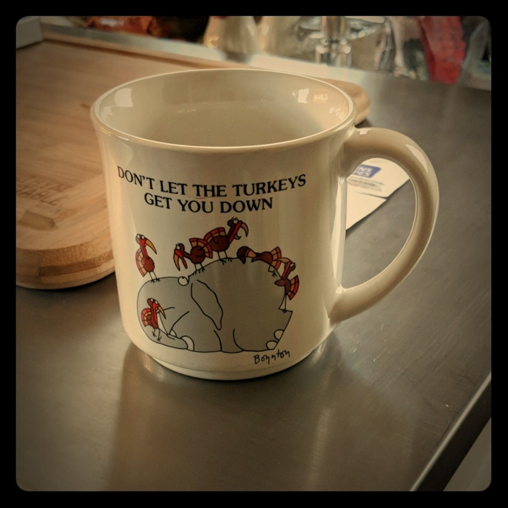 Vintage Don't Let The Turkeys Get You Down Mug